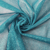 Fine Tulle with Glitter Petrol