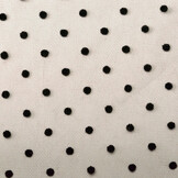 Fijne Tule Kleine Dots Zwart