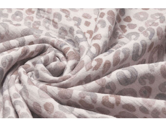 Double Gauze Panther Print Large