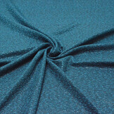 Gestrickter Jersey Flocken Petrol Blau
