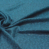 Gestrickter Jersey Flocken Petrol Blau