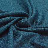 Gestrickter Jersey Flocken Petrol Blau