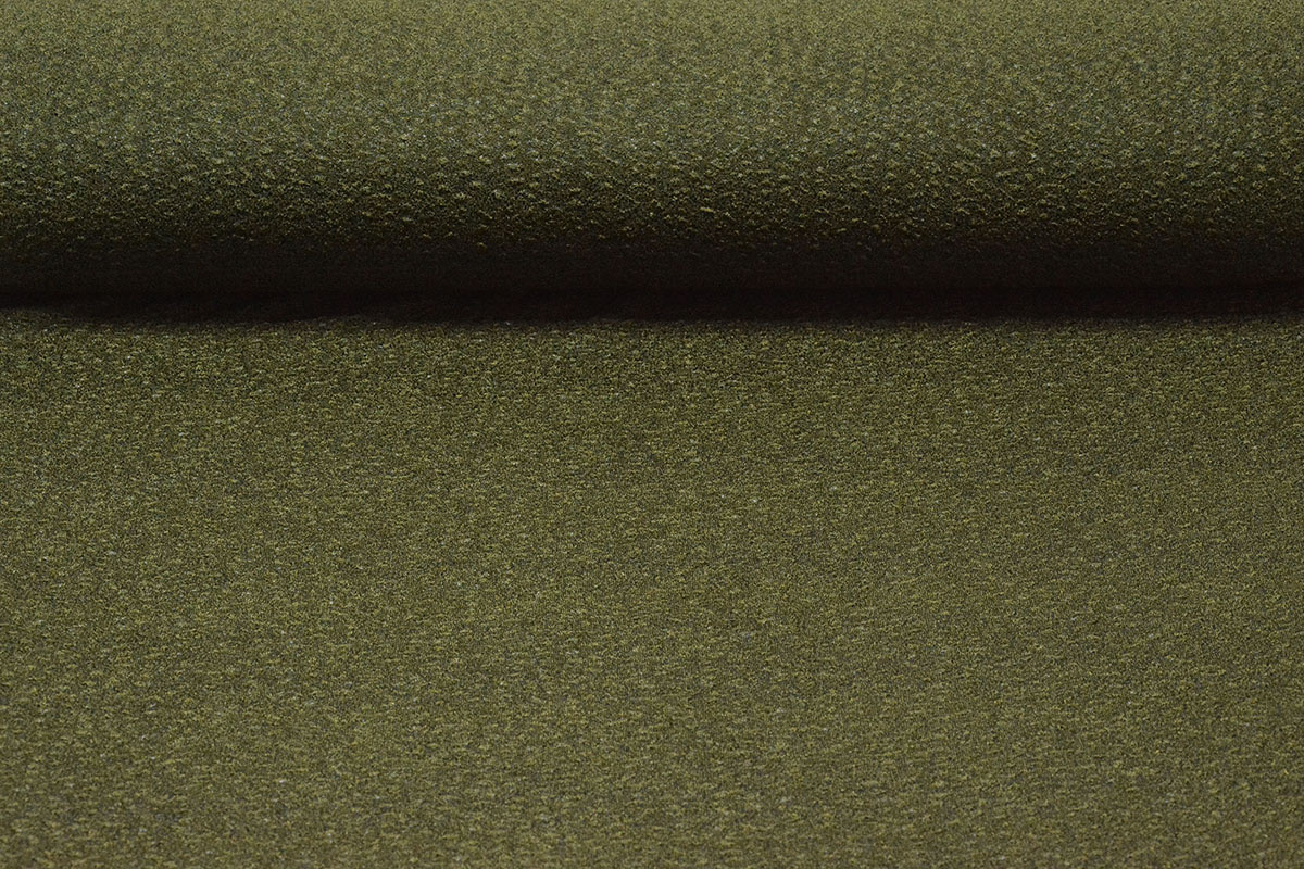 Gebreide Jersey Vlok Mosgroen