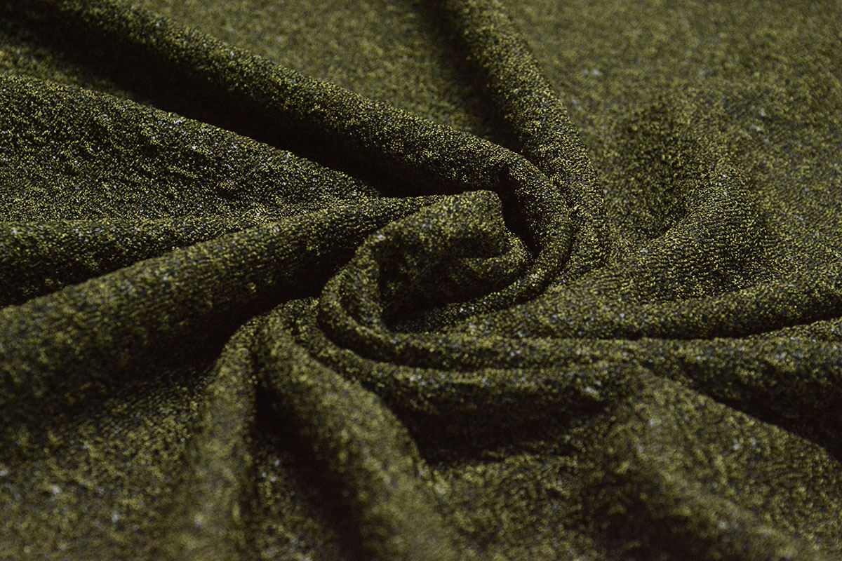 Knitted Jersey Flake Moss Green