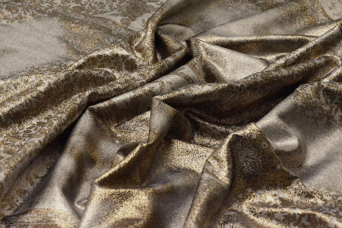 Jersey Lamé Lou Gold - YES Fabrics