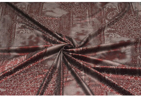 Jersey Lamé Lou Wine Red