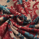 Winter Jersey Kwiaty Petrol Red