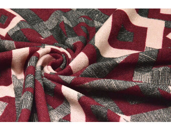 Winter Jersey Maze Red