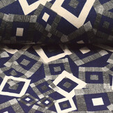 Winter Jersey Maze Dark Blue