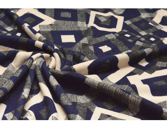 Winter Jersey Maze Dunkelblau