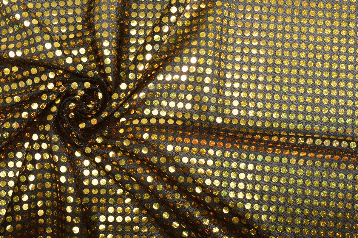 Sequins on Lurex Gold-gold - YES Fabrics