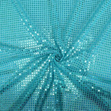 Glinster Pailletten op Lurex Licht Aqua