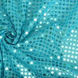 Glitter Sequins on Lurex Light Aqua