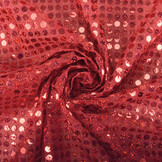 Funkeln Pailletten auf Lurex Rot