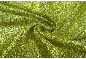 Knitted Glitter Metallic Lime Groen