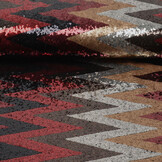 Sequins on Mesh ZigZag Mao Multicolor 1