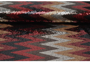 Sequins on Mesh ZigZag Mao Multicolor 1