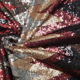 Sequins on Mesh ZigZag Mao Multicolor 1