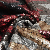 Sequins on Mesh ZigZag Mao Multicolor 1