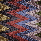 Sequins on Mesh ZigZag Mao Multicolor 2