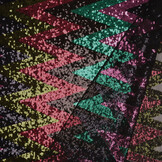 Pailletten auf Netz Zick-Zack Mao Multicolor 3