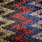 Pailletten auf Netz Zick-Zack Mao Multicolor 4