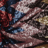 Pailletten auf Netz Zick-Zack Mao Multicolor 4