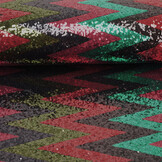 Sequins on Mesh ZigZag Mao Multicolor 5