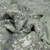 Sequins on Mesh Amelie Light Old Green