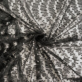 Sequins on Mesh Kumar Black
