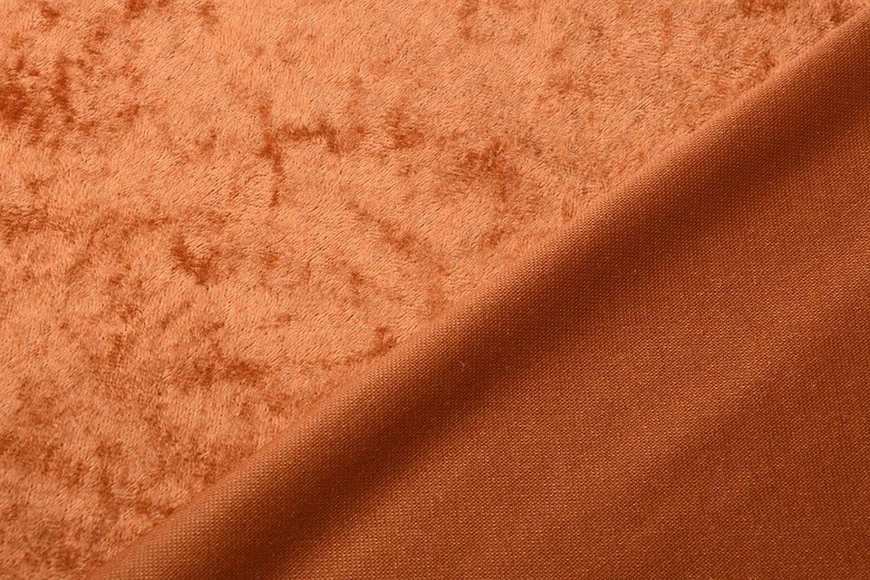 Crushed Velvet Fabric Material Stretch Velour 150cm Wide. (Burnt Orange) (1  Meter) : : Home