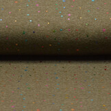 Jogging Alpenfleece Star Drops Foil Army Groen Melange