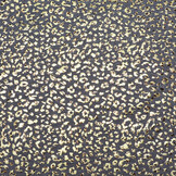 Sweatstoff Alpenfleece Panther Foil Marineblau Melange