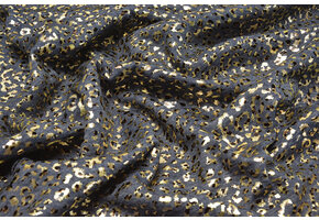 Jogging Alpenfleece Panther Foil Marine Blauw Melange