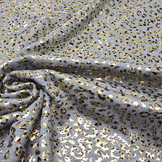 Sweatstoff Alpenfleece Panther Foil Helljeans Melange