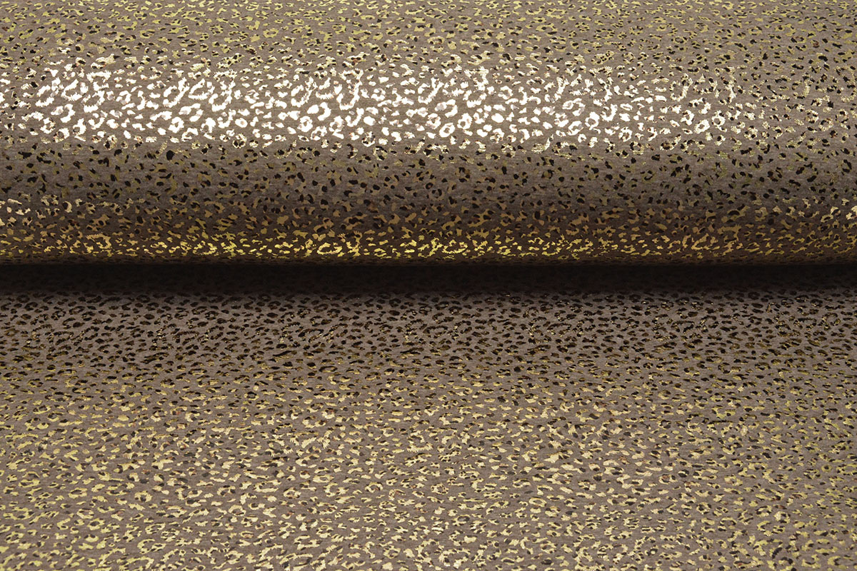 Jogging Alpenfleece Panther Foil Taupe Melange