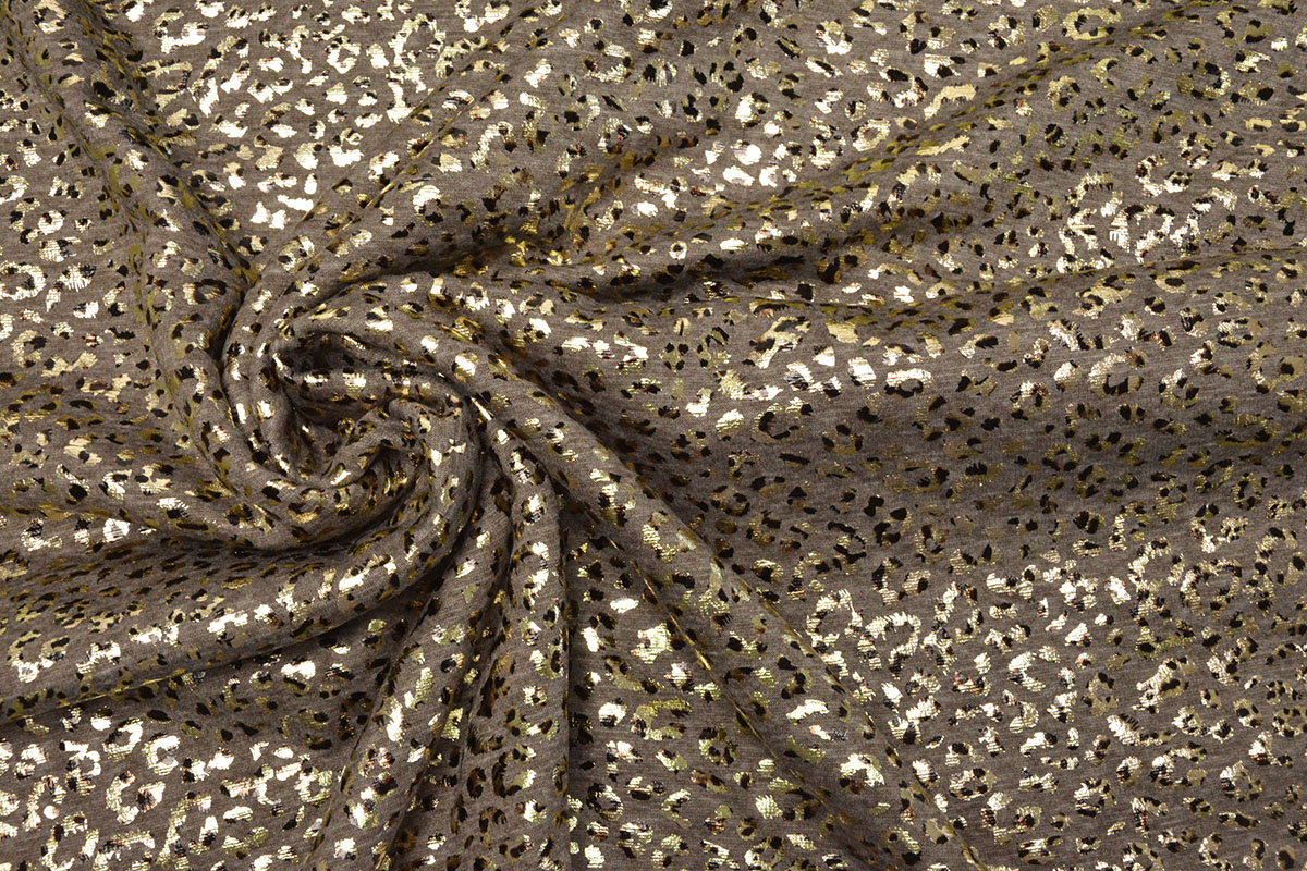 Jogging Alpenfleece Panther Foil Taupe Melange