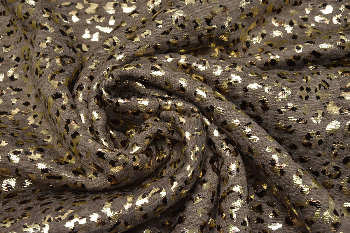 Jogging Alpenfleece Panther Foil Taupe Melange