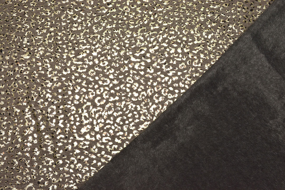 Jogging Alpenfleece Panther Foil Taupe Melange