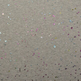 Jogging Alpenfleece Paint Drops Foil Grey Melange