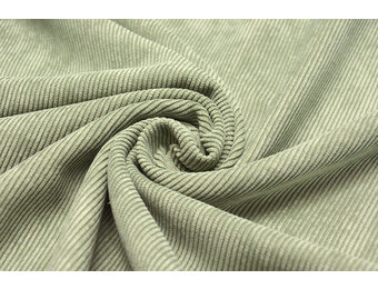 Cordstoff 12 W Altgrün