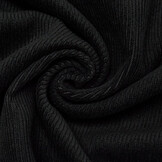 Rib Fabric 12 W Corduroy Black