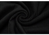 Rib Fabric 12 W Corduroy Black