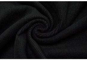 Rib Fabric 12 W Corduroy Black