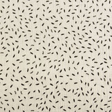 Double Gauze Fabric Little Feathers Off-White