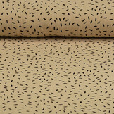 Double Gauze Fabric Little Feathers Sand