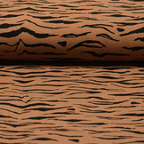 Double Gauze Fabric Zebraprint Brique