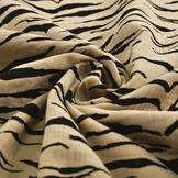 Hydrofiel Stof Zebraprint Zand