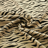 Double Gauze Fabric Zebraprint Sand