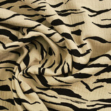 Hydrofiel Stof Zebraprint Zand